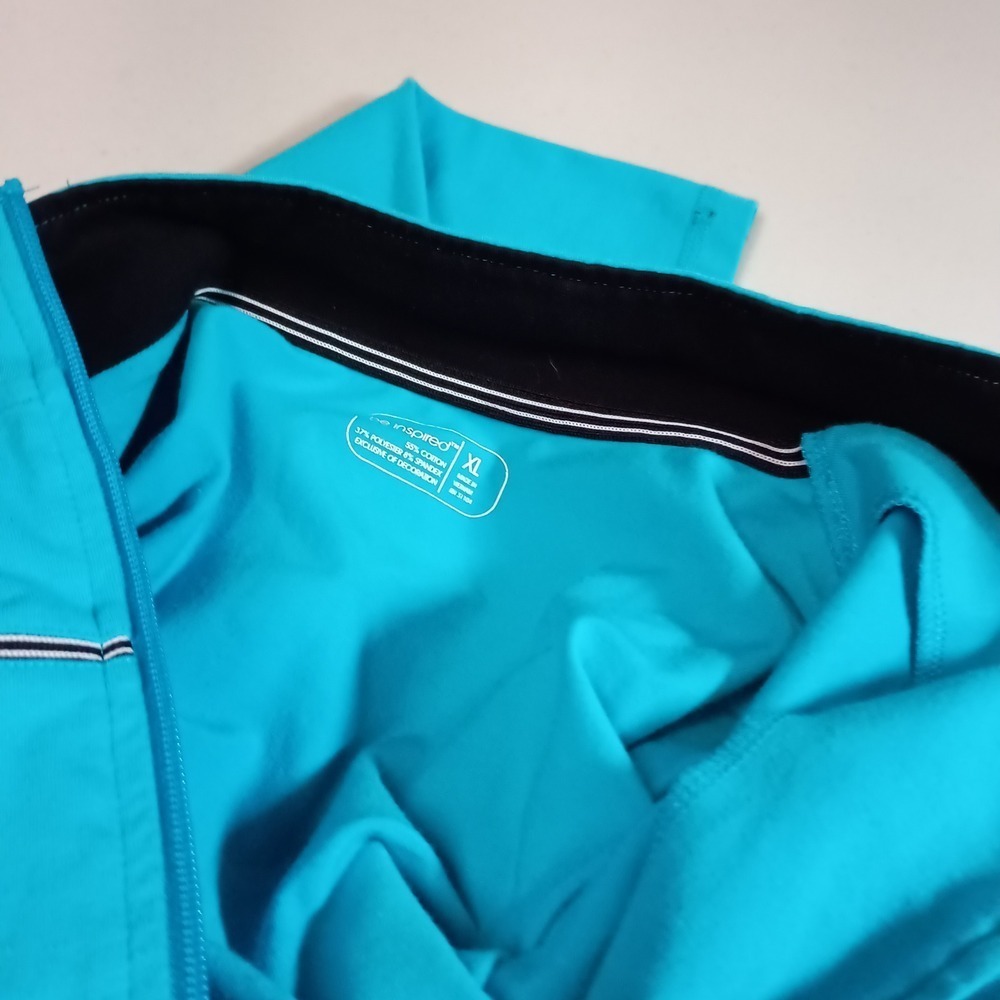 be inspired Womens Zip Up‎ Jacket Teal Blue XL Long Sleeve Athleisure - Picture 10 of 13